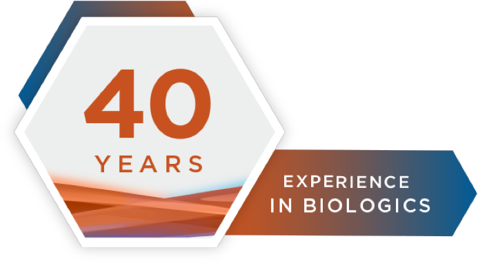 40 years of experience in biologics